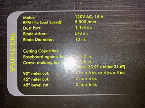 Ryobi 10 in. Compound Miter Saw with10 IN. COMPOUND MITER SAW WITH LED LED RYOBI