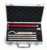LLDSIMEX Carbide Tipped Wood Turning Tools Set, Carbide Lathe Tools for Woodturning, Lathe Rougher Finisher Swan Neck Hollowing Tools with Extendable LLDSIMEX