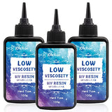 JDiction UV Resin, Upgrade 300g Low Viscosity Hard Thin UV Resin with Super Crystal Clear Resin Kit for Jewelry, Casting, Coating and DIY Craft JDiction