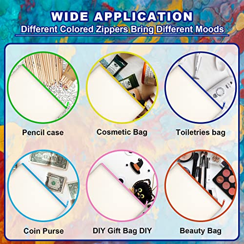 Legigo 10 Pack Blank DIY Craft Bag Canvas Pen Case Blank Makeup Bags - Canvas Pencil Bag Cotton Canvas Cosmetic Bag Multi-Purpose Travel Cosmetic Bag Legigo