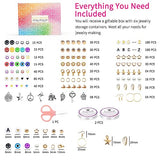Paodey 20,000 Pcs Clay Beads Bracelet Making Kit, 120 Colors 6 Boxes Polymer Beads Spacer Heishi Beads & Jewelry Kit with Pendant Charms Elastic Paodey