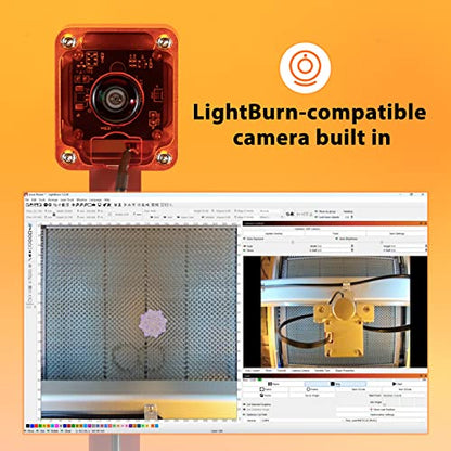 Roly LaserMATIC Mk2 20W Laser Engraver with Integrated Enclosure, Rotary, Air Assist, Honeycomb Panel and Camera Included, Laser Engraver for Wood, - WoodArtSupply