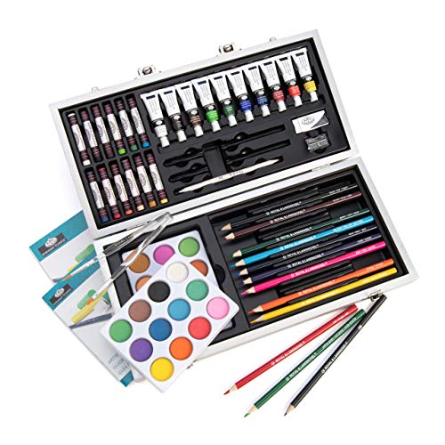 Royal & Langnickel Essentials 85pc Mixed Media Beginners Box Art Set - WoodArtSupply