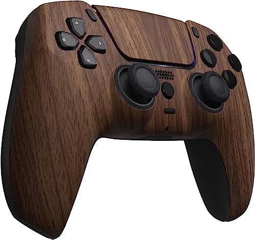 Custom Wireless Controller Compatible with PS5 - Multiple Designs Available (PS5 Wood) - WoodArtSupply