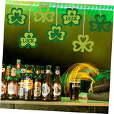30pcs Small Pendant Ireland Ornament Present Labels Present Ornaments Leaf Wood Slices St Patricks Day Cutout Shamrock Pendants DIY Shamrocks Cutouts PRETYZOOM