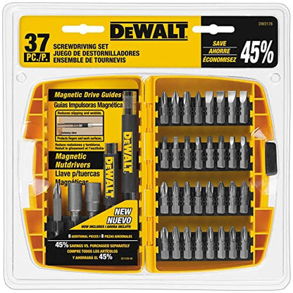 DEWALT Screwdriver Set, 37-Piece (DW2176),Silver