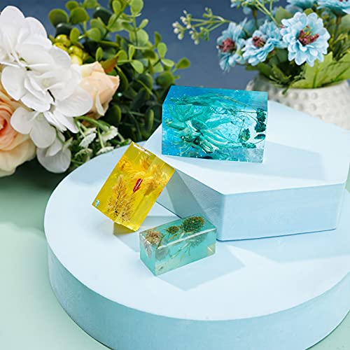 Gartful Rectangle Resin Molds, 6PCS Cube Silicone Molds, Resin Epoxy Casting Molds for DIY Ornaments Crafts Projects, Candles, Soaps, Dried Flower - WoodArtSupply