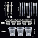 Woohome 66 PCS Epoxy Resin Tools Kit, Silicone Mold Tool Included Measuring Cup, Silicone Mixing Cups, Tweezers with Mixing Sticks, Dropping Pipette, Woohome