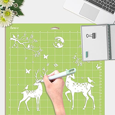 Weeding Tools Set Craft Vinyl Tools Scissors/Scrape/Weeders/Tweezers/Spatula/Scoring Stylus 7 PCS Craft Vinyl Weeding Kits for Cricut Stencils/Oracal KINGFINGER