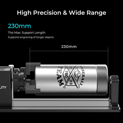 Creality Rotary Kit Pro, Laser Rotary Roller 3 in 1 Multi-Function Engraving Accessories for Laser Engraver, Jaw Chuck Rotary for Engraving Wine