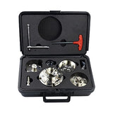 DEEFIINE 4 Inch Wood Lathe Chuck Set 1" x 8TPI Thread & 3/4"x16TPI Adapter, Nickel Plated Self-Centering 4 Jaw Wood Turning Chuck.(4 jaw) DEEFIINE