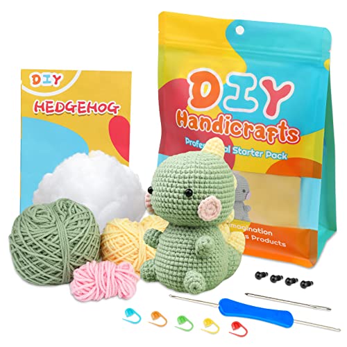 ZMAAGG Beginners Crochet Kit, Crochet Animal Kit, Knitting Kit with Yarn, Polyester Fiber, Crochet Hooks, Step-by-Step Instructions Video, Crochet - WoodArtSupply