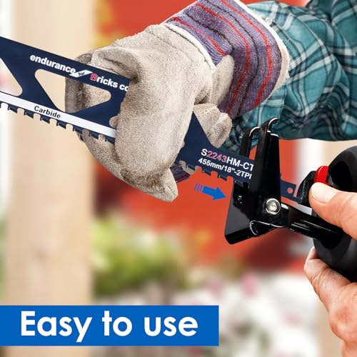 Reciprocating Saw Blade, Universal Cutting Recip Sabre Saw Blade, Alloy Steel Brick Concrete Cutting Saw Blade, High Strength Masonry Cutting Blade Janoiuc