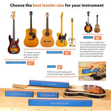 FretGuru Sanding Beam Fret Leveler – (10" ~250mm) Professional guitar luthier leveling file includes 100, 240, 320 Grit Peel and Stick Sandpaper and FretGuru