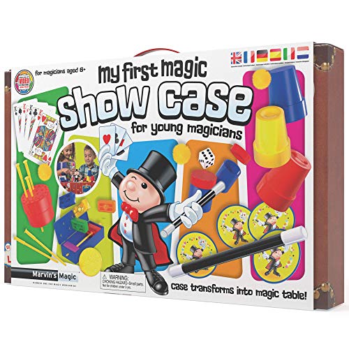 Marvin's Magic - Kids Magic Set - My First Magic Show Case for Young Magicians - Magic Tricks for Kids - Includes Magic Wand, Transforming Case + Marvin's Magic