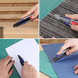 WORKPRO 18mm Retractable Utility Knife, Heavy Duty Aluminum Alloy Snap-off Box Cutter with 10PC SK5 Steel Sharp Blades for Cartons, Cardboard and WORKPRO