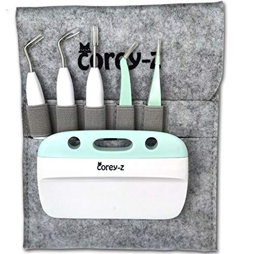 Craft Vinyl Weeding Kit,Precision Craft Vinyl Tools Set,Weeding Kits,for Cricut/Silhouette/Siser/Oracal 631 651 751 Vinyl corey-z