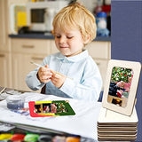 RYKOMO 12 Pieces DIY Wood Picture Frames Unfinished Solid Wood Photo Picture Frames for 4 x 6 in Photos, Standing Wooden Photo Frames for Crafts RYKOMO