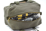 G & F Products Government Issued Style Mechanics Heavy Duty Tool Bag with Brass zipper and side pockets, tool bag for cars, drill, garden, and G & F Products