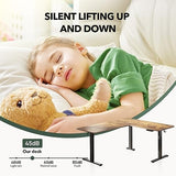 FEZIBO L Shaped Standing Desk Adjustable Height, 63 Inch Electric Stand up Corner Computer Desk, Sit Stand Home Office Desk with Splice Board, Rustic FEZIBO