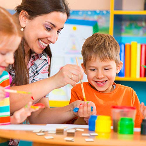 Abbaoww 200 Pcs Wood Blank Letter Tiles Unfinished Blank Wood Squares for Craft, Decoration, Altered Art and Laser Engraving Carving Abbaoww