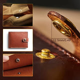 Alritz 120 Set Leather Snap Fasteners Kit, 12.5mm Metal Button Snaps Press Studs with 4 Setter Tools, 6 Color Leather Snaps for Clothes, Jackets, Alritz