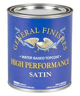 General Finishes High Performance Water Based Topcoat, 1 Quart, Satin General Finishes