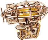 UGEARS Steampunk Airship - Ugears Wooden 3D Puzzles for Adults - Wood Mechanical Model with Moving Parts for Adults to Build - Building Kits Brain UGEARS