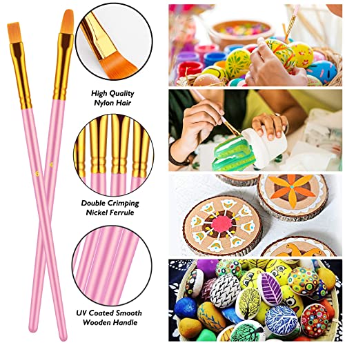 Paint Brushes Set, 60 Pcs Paint Brushes for Acrylic Painting, Oil Watercolor Acrylic Paint Brush, Artist Paintbrushes for Body Face Rock Canvas, Kids Artstorys