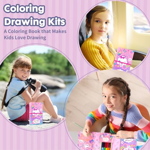 YOYTOO Cat Coloring Pads Kit for Girls, Unicorn Coloring Book with 30 –  WoodArtSupply