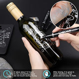 KERIFI 3pcs Silver Liquid Mirror Chrome Markers Permanent Art Liquid Chrome Marker Set, Reflective Gloss Metallic Mirror Markers, Repair Paint Pen KERIFI