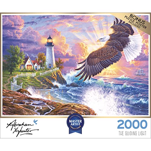 Cra-Z-Art - RoseArt - Abraham Hunter - The Guiding Light - 2000 Piece Jigsaw Puzzle - WoodArtSupply