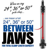 ProGrip Straight Edge Clamps Ideal for Cutting Large Sheets of Plywood and Dado Slots (All 3 Clamps 24, 36 and 50 inch) Peachtree Woodworking Supply