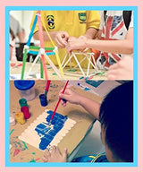 Gmark Wooden Craft Sticks 1000 ct - 750 Natural Food Grade Popsicle and 250 Craft Sticks Colored Combo - DIY Crafts Creative GM1072… Gmark