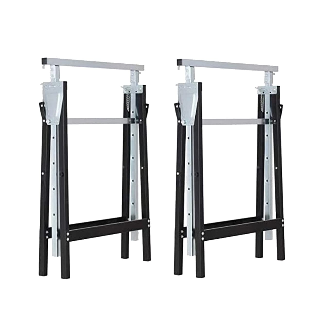 LS8 LINSHI Sawhorse Lifting bracket, Sawhorse Stand 2x4 Heavy-Duty Sawhorse Adjustable Height 2 pack - WoodArtSupply