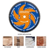 LSHUZIYU 8 1/4 Inch (210MM)-80T, Arbor 5/8"-Diamond, Smooth Cut Coating. Circular Saw Blade, Table Saw Blade, Miter Saw Blade, for Laminate, Veneer LSHUZIYU