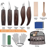 VIBRATITE Wood Carving Tools Set - Wood Carving Kit with Detail Wood Knife, Woodworking Whittling Kit for Beginners, DIY VIBRATITE