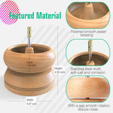 DAFENCHI Bead Spinner Bowl with 5 Beading Needles, Spin Beading Bowl for Jewelry Making, Waist Bead Spinner with Seed Bead Kit, Stringing Bead Loader DAFENCHI