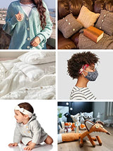 Unfinished Wooden Buttons - Round Wood Buttons for Crafts Sewing Sweater by Mandala Crafts Bulk 20 PCs 50mm 2 Inches Button with 4 Holes Mandala Crafts