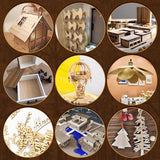 36 Pack Basswood Sheets,12"x12"x1/8" 3mm Basswood Plywood,Craft Wood,Unfinished Wood,for DIY Ornaments and Model Engraving, Wood Burning, QSJQllo