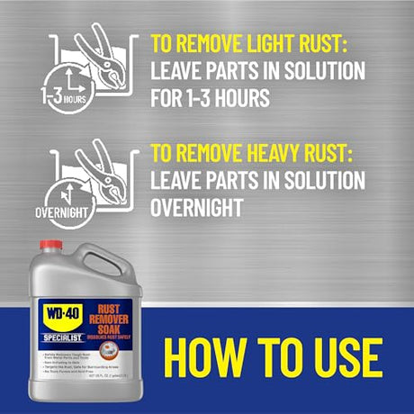 WD-40 Specialist Rust Remover Soak, One Gallon WD-40