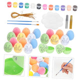 Ciieeo 1 Set Easter Doodle Eggs Unpainted Easter Eggs Hanging Easter Eggs Easter Crafts Kids Coloring Toys Unfinished Easter Eggs Easter Painting Ciieeo
