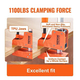 VEVOR Bar Clamps for Woodworking, 2-Pack 50" Parallel Clamp Set, F Clamp with 1100 lbs Load Limit, Even Pressure, High-strength Plastic and Carbon VEVOR