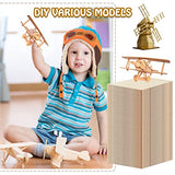 48 Pcs 12 x 8 x 1/16 Inch Basswood Sheets Thin Wood Sheets Unfinished Balsa Wood Sheet for DIY Projects Architectural Models Wood Engraving Wood Juexica