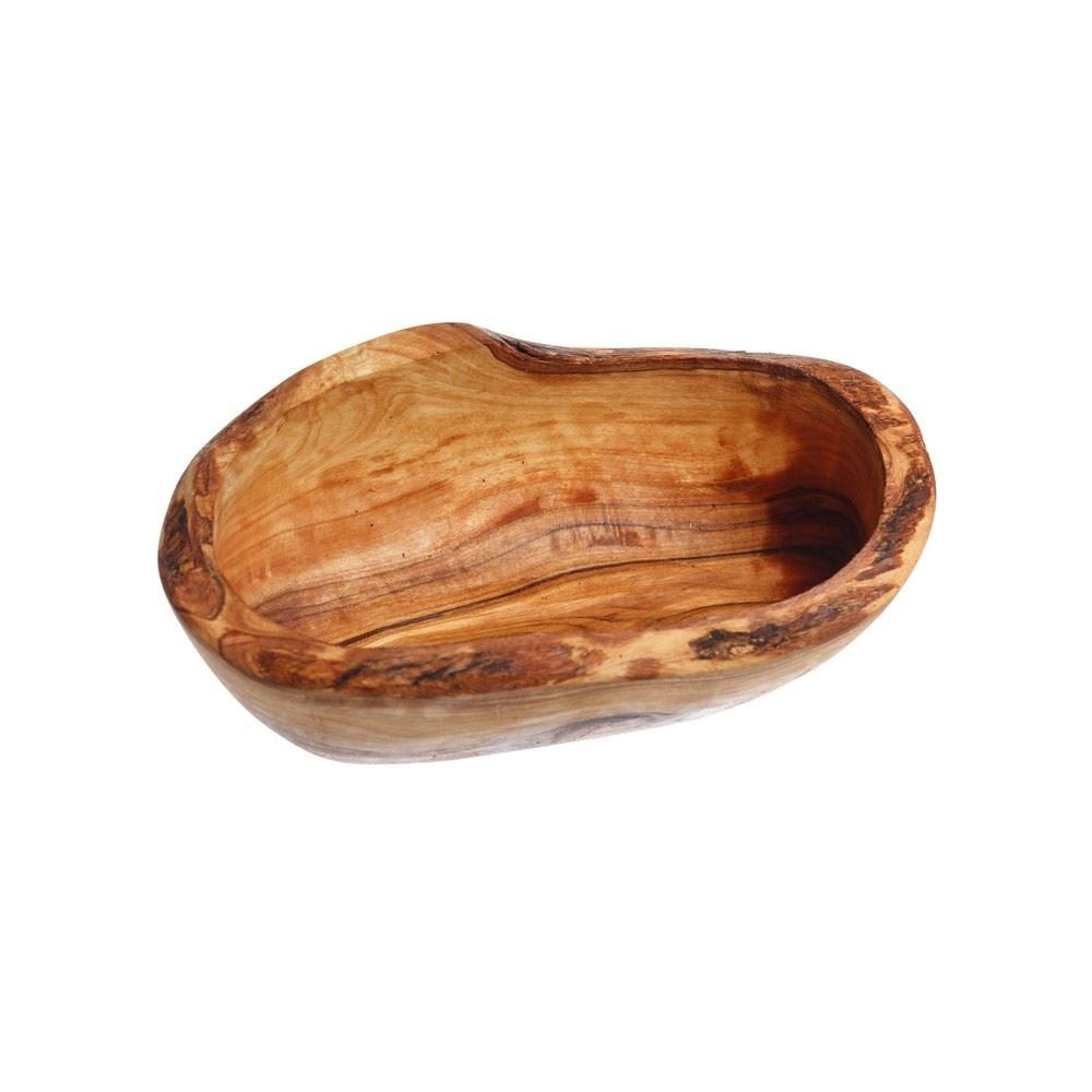 Naturally Med - Olive Wood Rustic Bowl - 5.5". Handcrafted olive wood bowl for olives, nuts, keys, coins etc. Artisan crafted olive wood bowl - WoodArtSupply