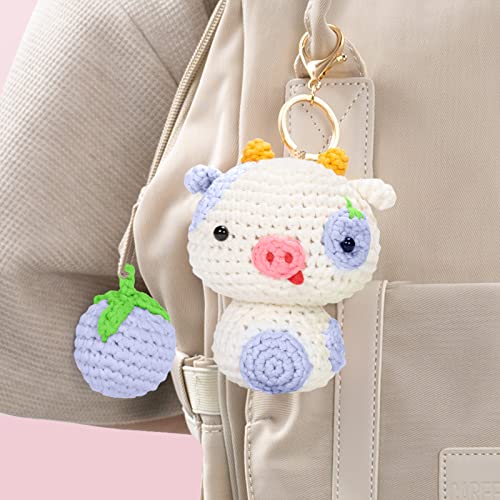 Mewaii Crochet Kit for Beginners, Complete DIY Crochet Kit Animals with 40%+ Pre-Started Tape Yarn Step-by-Step Video Tutorials for Adults and Kids Mewaii