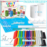 MHMYDIS Make Your Own Clay Luminaries - Arts and Crafts Clay kit for Boys Girls and Teens Age 6 7 8 9 10 11 12 Year Old and up - Make 4 Clay Lantern MHMYDIS