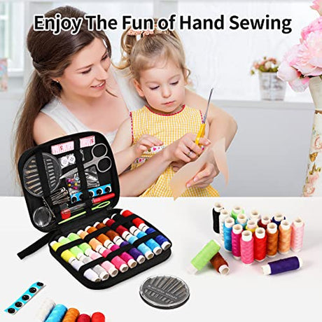 Sewing Kit Basic,Marcoon Needle and Thread Kit with Sewing Supplies and Accessories for Adults,Kids,Beginner,Home,Travel,Emergency Including Marcoon