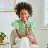 Make It Real - Ultimate Princess Royal Jewels and Gems - DIY Charm Bracelet Making Kit with Disney Princess Charms - Arts & Crafts Bead Kit for Girls Make It Real