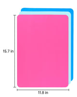 3 Pack Silicone Craft Mat, IKOCO 15.7"x 11.8" Silicone Mat Bulk Playdough Mat Nonslip and Nonstick Silicone Sheets for Crafts, Paint, Resin Casting IKOCO